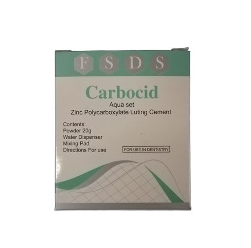 سیمان زینک پلی کربوکسیلات 20 گرمی  FSDS Carbocid