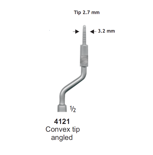 BONE SPREADER ،Convex Curved 2.7-3.2 جویا (4121)