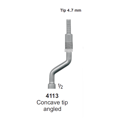 استئوتوم جویا (ایمپلنت برای کف سینوس،مقعر) (4113) LOT:1538 OSTEOTOME Concave Curved 4.7