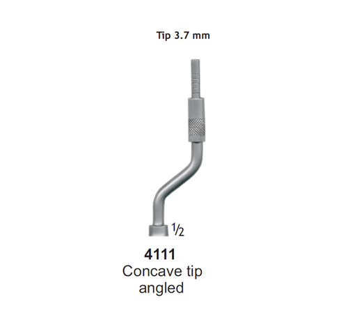 استئوتوم جویا(ایمپلنت ،مقعر) (4111) LOT:1538 OSTEOTOME Concave Curved 3.7