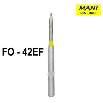 تصویر فرز الماسی مانی دور زرد 5 عددی  شماره (FO-42EF)