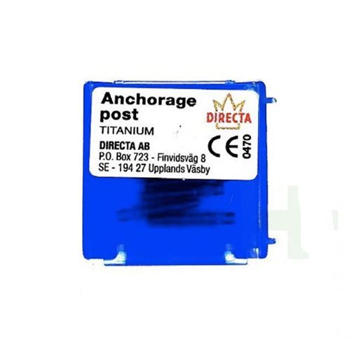 پین داخل کانال تیتانیوم 6 عدی سایز Anchorage Posts Titanium DIRECTA L1