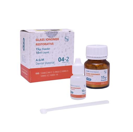 سیمان گلاس آیونمر ترمیمی سلف ( 15 گرم پودر + 10 میلی مایع ) AGM RESTORATIVE