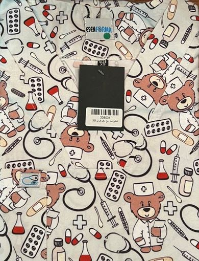 اسکراب آستین کوتاه دکتر خرس سایز M شفاگستر