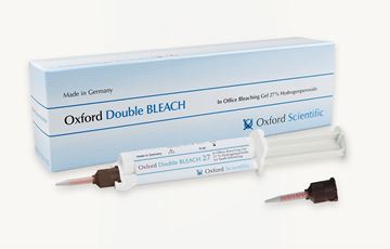 تصویر ژل بیلیچینگ آفیس 27% هیدروژن پراکسید 8*1 میل آکسفورد آلمان  OXFORD DOUBLE BLEACH