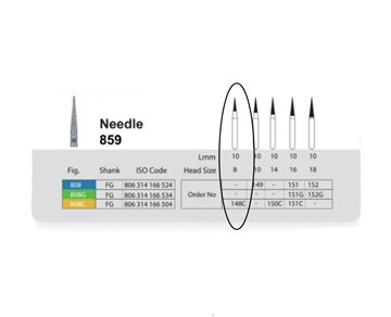 فرز الماسی تک عددی توربین سانی NEEDLE 859 148C