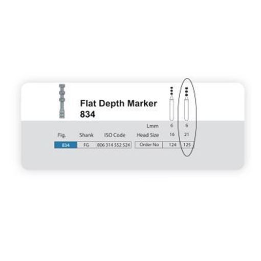 فرز الماسی تک عددی توربین سانی  FLAT DEPTH MARKER 834 125G