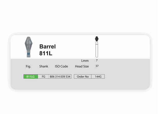 تصویر  فرز الماسی تک عددی  توربین سانی BARREL 811L