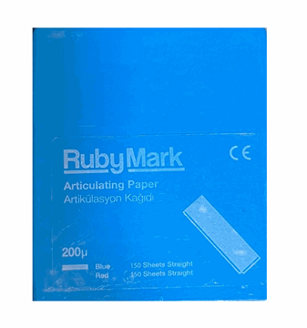 تصویر کاغذ کاربن مستقیم قرمز و آبی 200 میکرون 300 عددی 5 سانتی روبی RUBY MARK