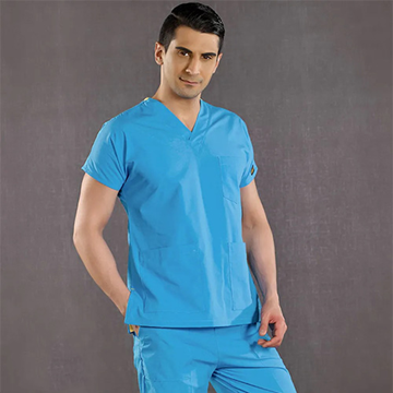 تصویر شلوار و اسکراب آبی فیروزه ای سایز RTK SCRUBS (XL)