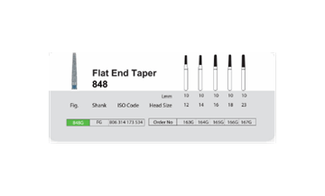 تصویر فرز الماسی تک عددی سانی Blue Diamond FLAT END TAPER 848