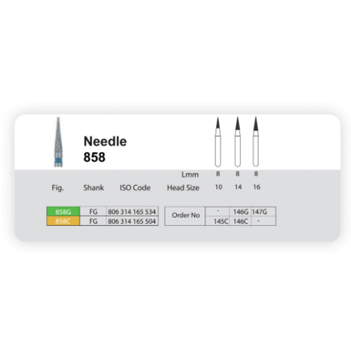 تصویر  فرز الماسی تک عددی توربین سانی NEEDLE 858