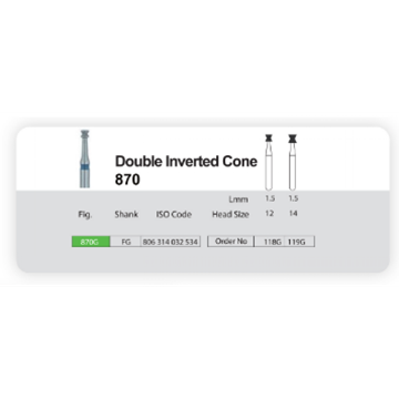 تصویر فرز الماسی تک عددی توربین سانی  DOUBLE INVERTED CONE 870