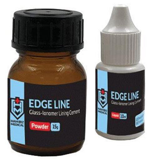 تصویر  سمان گلاس آینومر لاینینگ 15 گرم پودر 10 میل مایع (تاریخ 2028/09) هامرز Edge Line