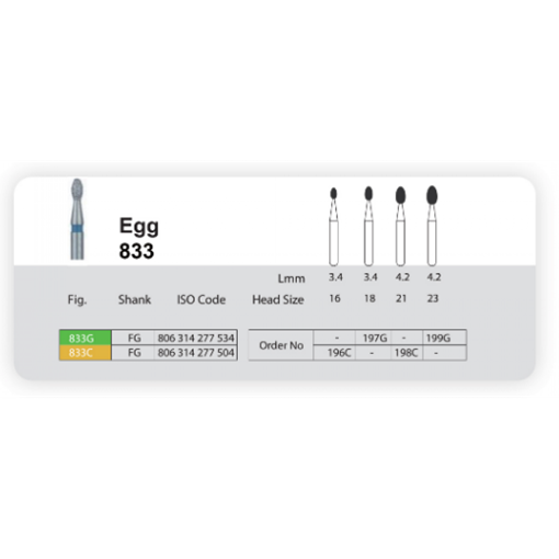 تصویر  فرز الماسی  توربین سانی (Blue Diamond EGG 833 (198G
