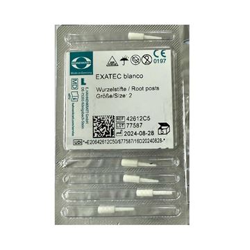 تصویر پین فایبر پست اگزاتیک(در بسته های 5 عددی) هاننکرت EXATEC blanco