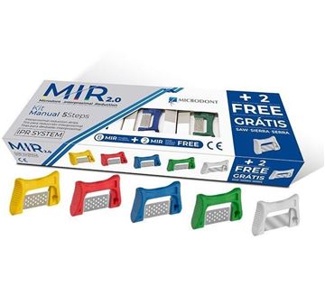 تصویر نوار ساینده بین دندانی + کمان پلاستیکی (در بسته های 10 عددی میباشد) میکرودنت  MiCRODONT MIR2.0