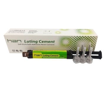 تصویر سیمان رزینی 9گرمی سلف اچ سلف باند (تاریخ 2027/11) کره ای Han luting cement univrsal