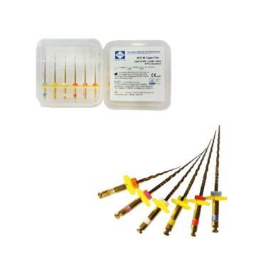 تصویر فایل روتاری نیتی طلایی 6 عددی 25 میلی سایز (15) (IMD MTAPER (S2