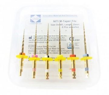تصویر فایل روتاری نیتی طلایی (اوپنر) 6 عددی 19 میلی سایز  IMD MTAPER SX