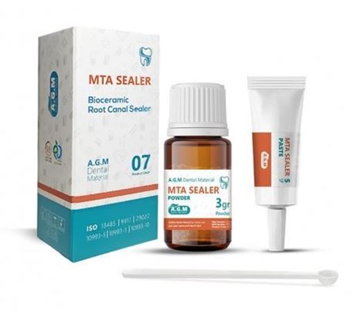 تصویر  سیلر بابو سرامیک (تاریخ 2028/07) 3 گرم پودر 5 گرم خمیر  AGM MTA SEALER