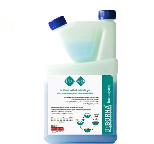 تصویر  محلول ضد عفونی ابزار آنزامیک (تاریخ 2027/03) یک لیتری دکتر برنا