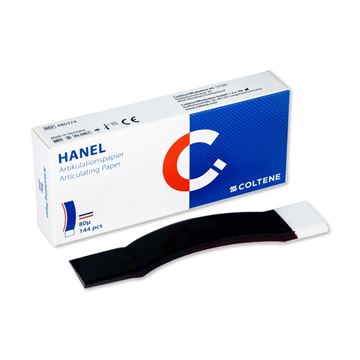  کاغذ کاربن (آرتیکولاسیون) هلالی (C شکل) آبی قرمز 80 میکرون 144 برگی هانل|ارسال به تمام نقاط کشور | قیمت و خرید اینترنتی | انواع برندهای دندانپزشکی