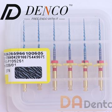 تصویر فایل روتاری آبی چهار صدم  25 میلی 6 عددی 4% دنکو