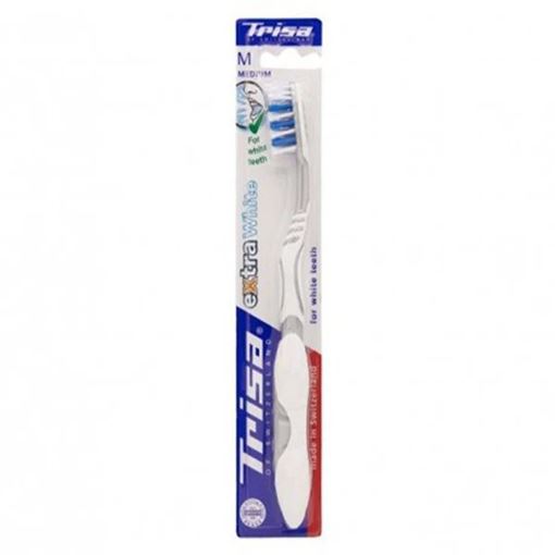 تصویر  مسواک تریزا مدل extra white با برس متوسط
